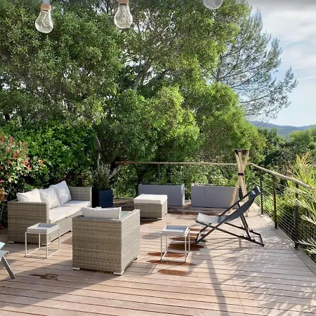 Holiday home Les Restanques Maison Des Chenes Apercue Mer Grimaud